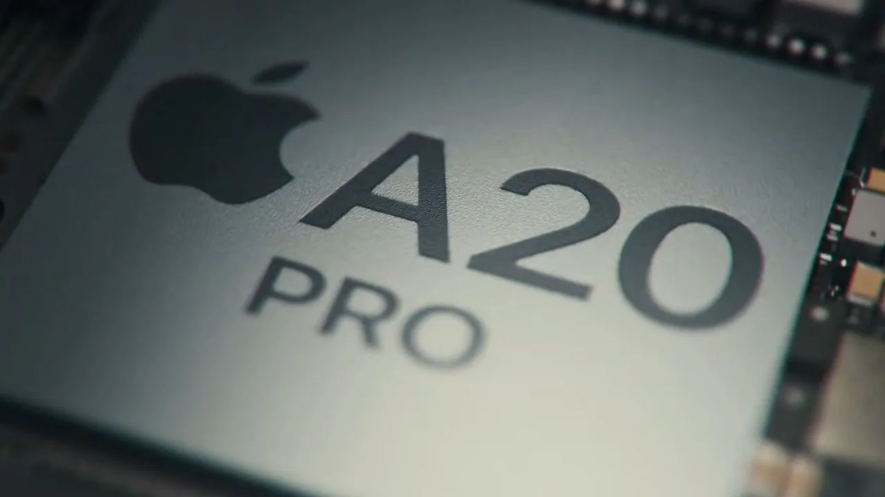 Apple A20 Pro çip tasarımını temsil eden görsel