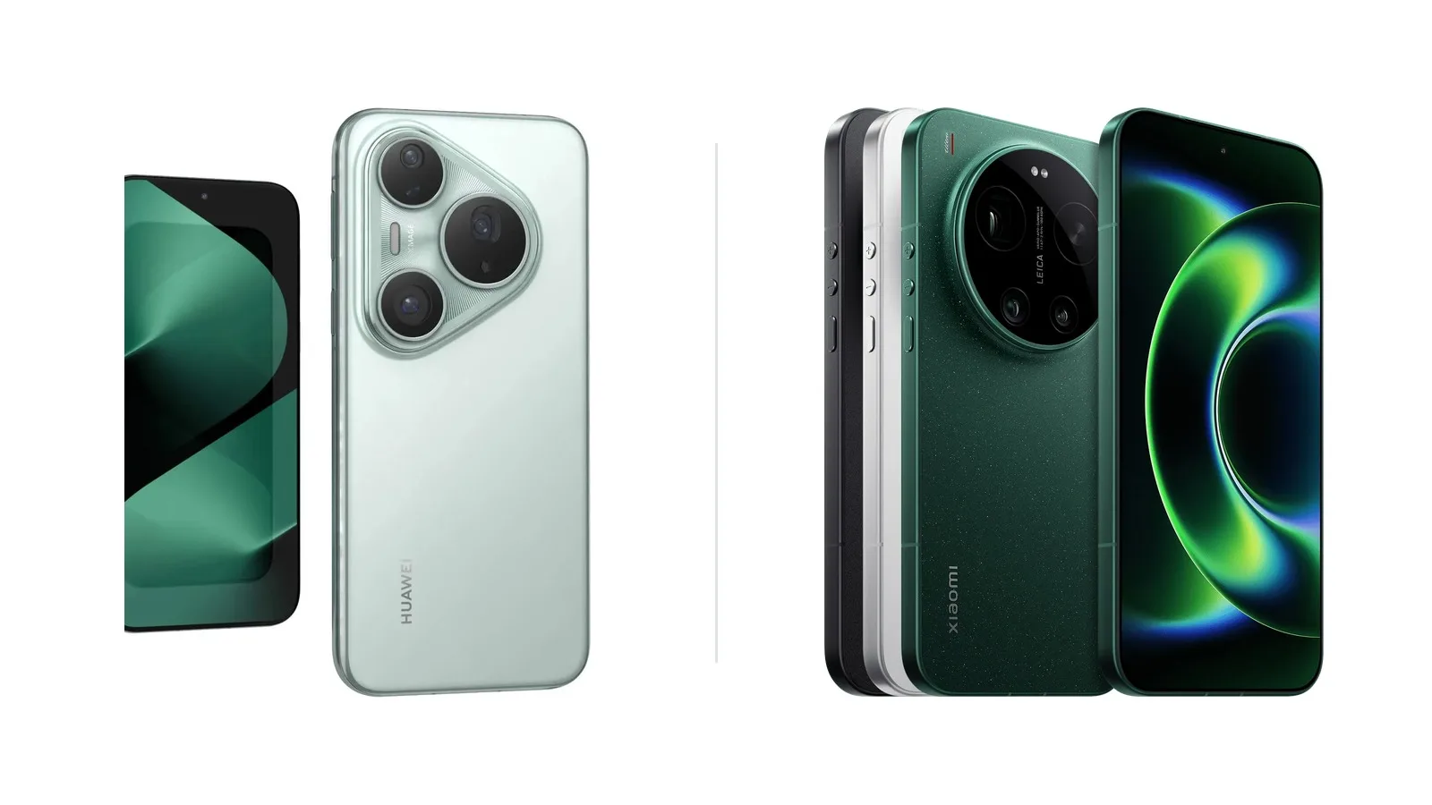 Huawei Pura 80 Ultra ve Xiaomi 17 Ultra yan yana karşılaştırma görseli