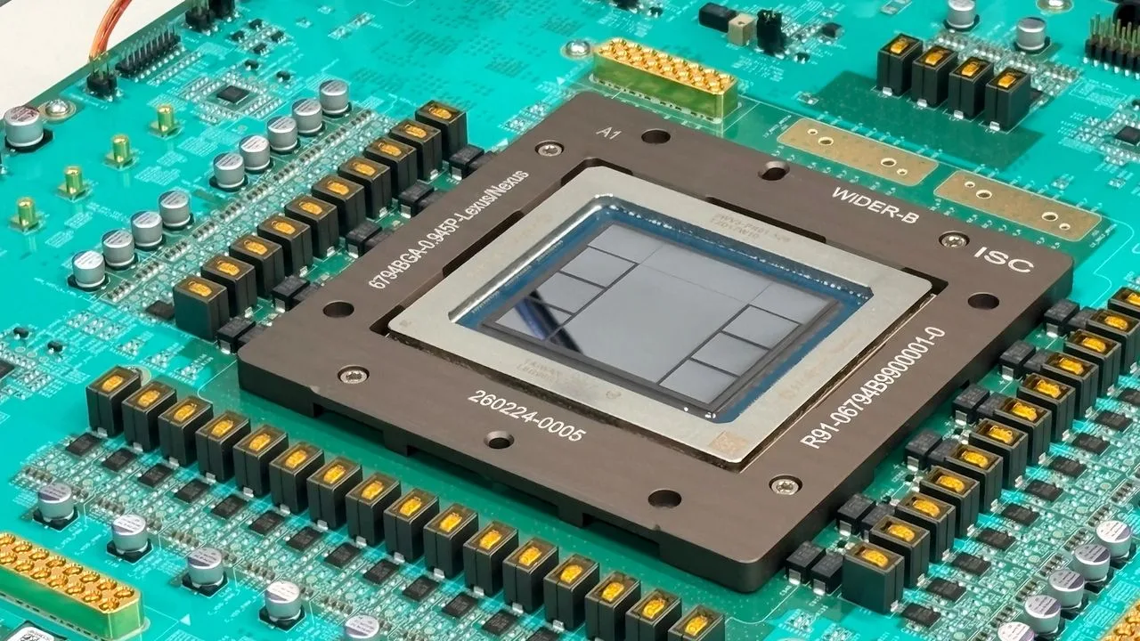 OpenAI ve Samsung Foundry iş birliğini simgeleyen yapay zekâ çip görseli