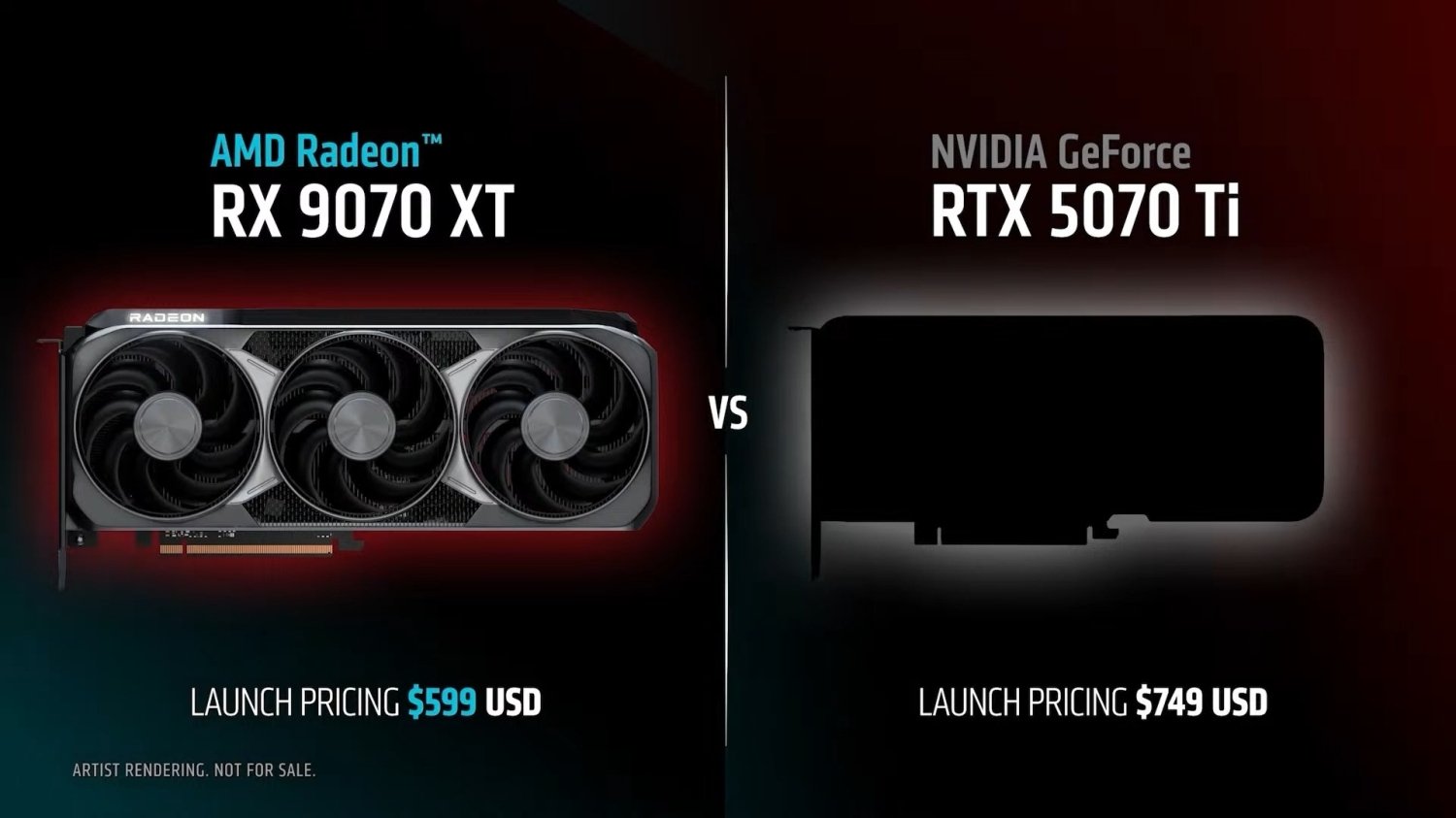 High-quality visual of the Radeon RX 9070 XT graphics card showcasing its modern design and technological features.