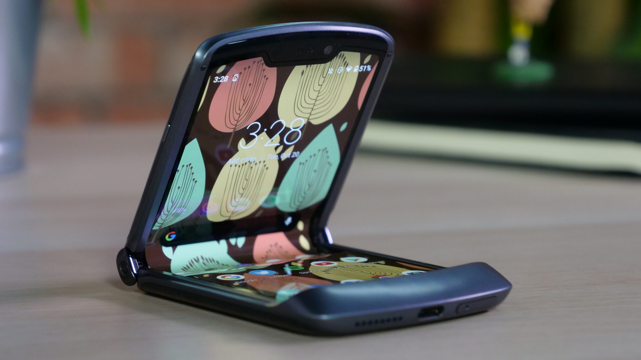 A modern foldable smartphone design showcasing Motorola's latest innovation in technology.