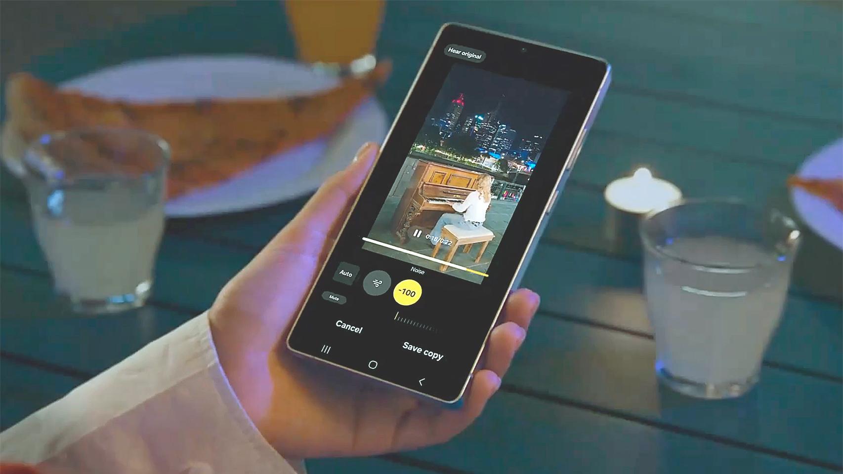 Modern graphic design showcasing Samsung One UI 8 update with vibrant colors and technological motifs.