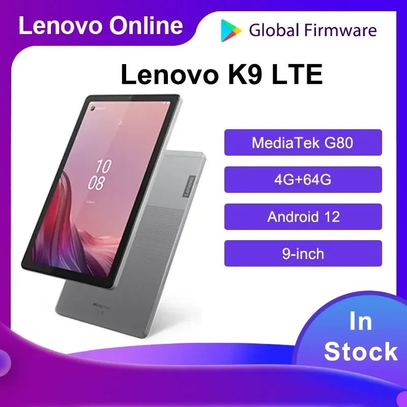 High-quality visual representation of Lenovo Tab K9 tablet features, showcasing its modern design and affordability.