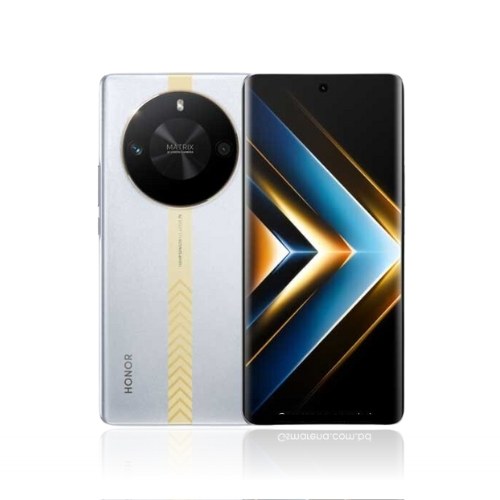 Aesthetic image of Honor X60 GT smartphone showcasing its Snapdragon 8+ Gen 1 processor and 8000mAh battery.