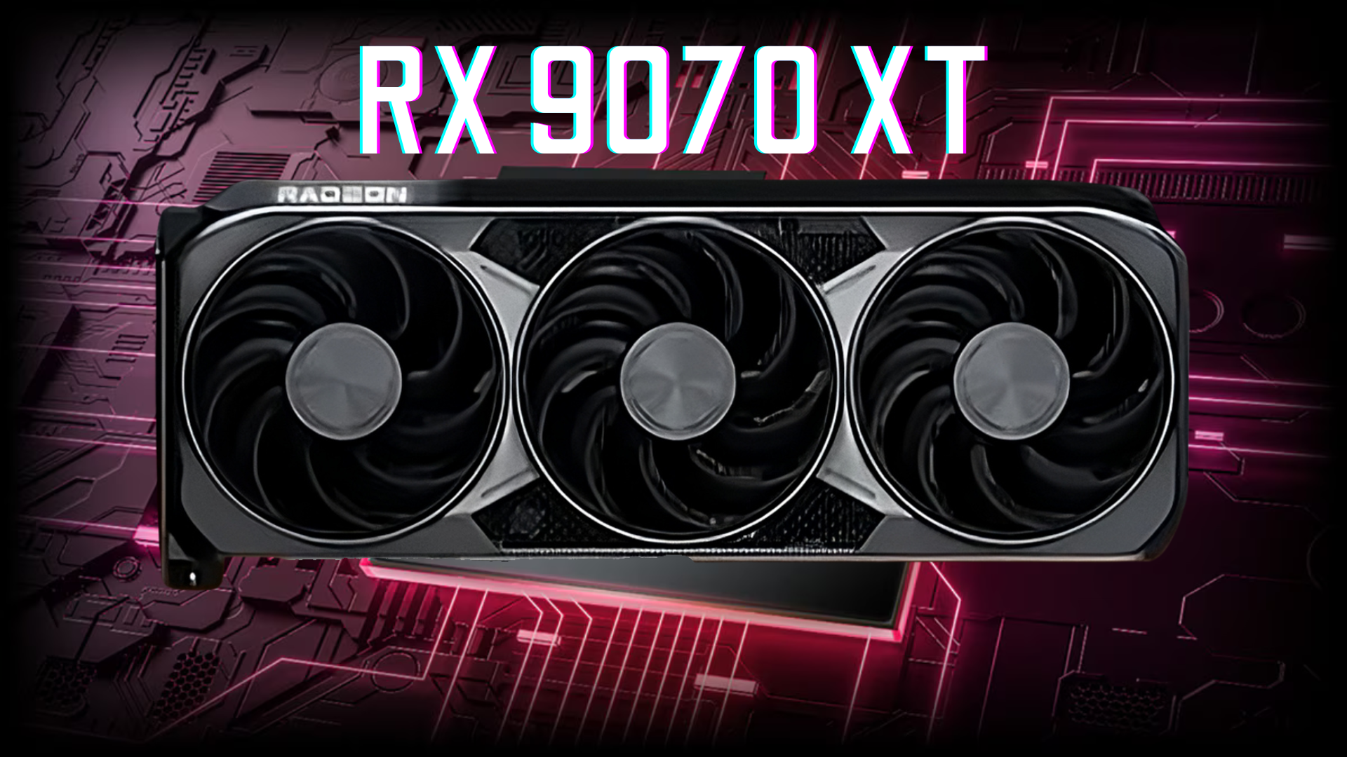 Comparison of Radeon RX 9070 XT and NVIDIA RTX 5070 Ti graphics cards in a modern and aesthetic design.