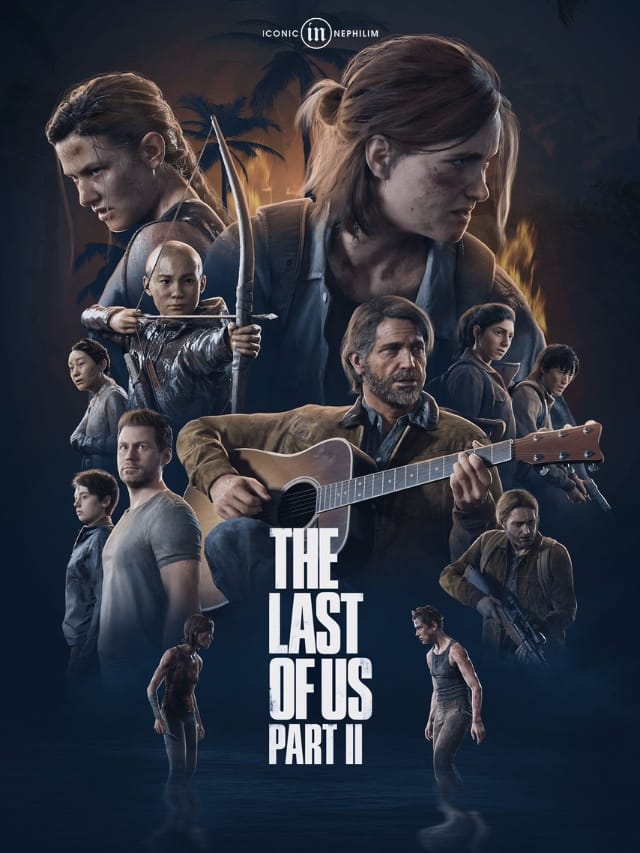 Artistic representation of The Last of Us 2 season announcement with characters and dystopian scenery.