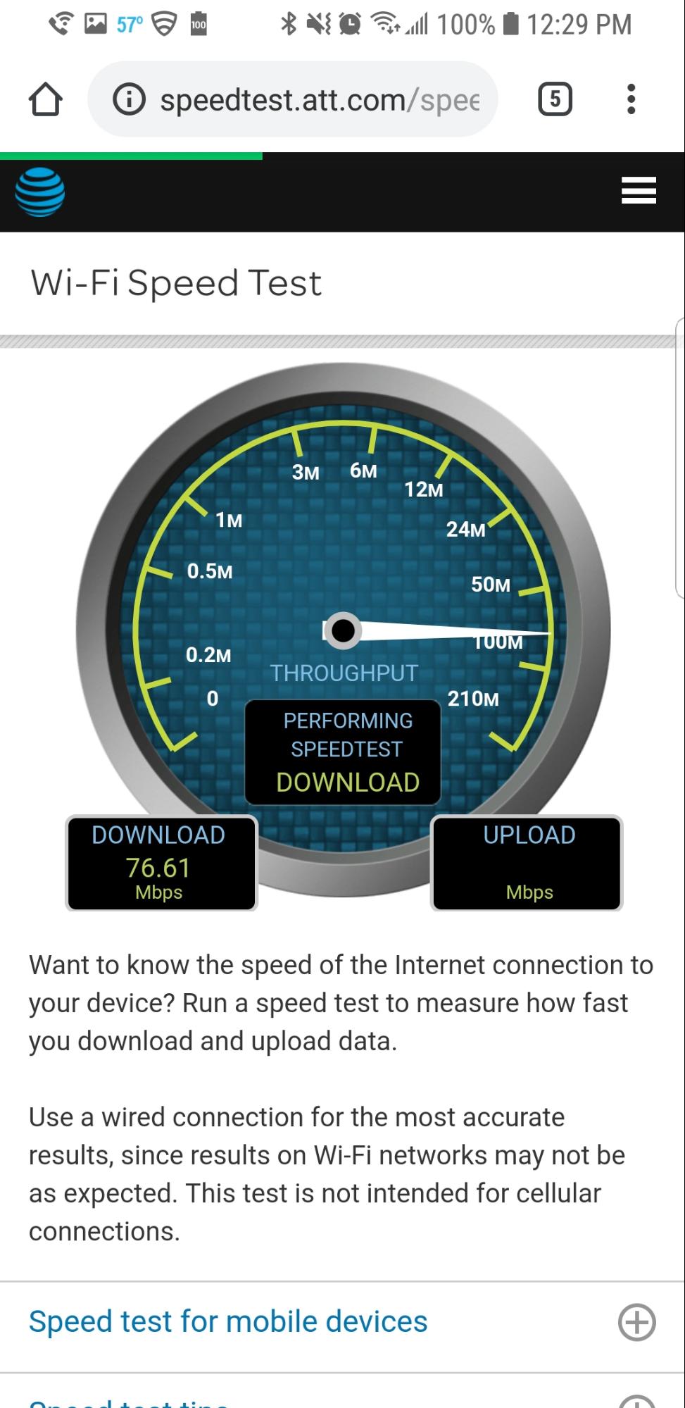 Modern visual representation of AT&T speed record exceeding 5G, showcasing futuristic technology and vibrant data streams.