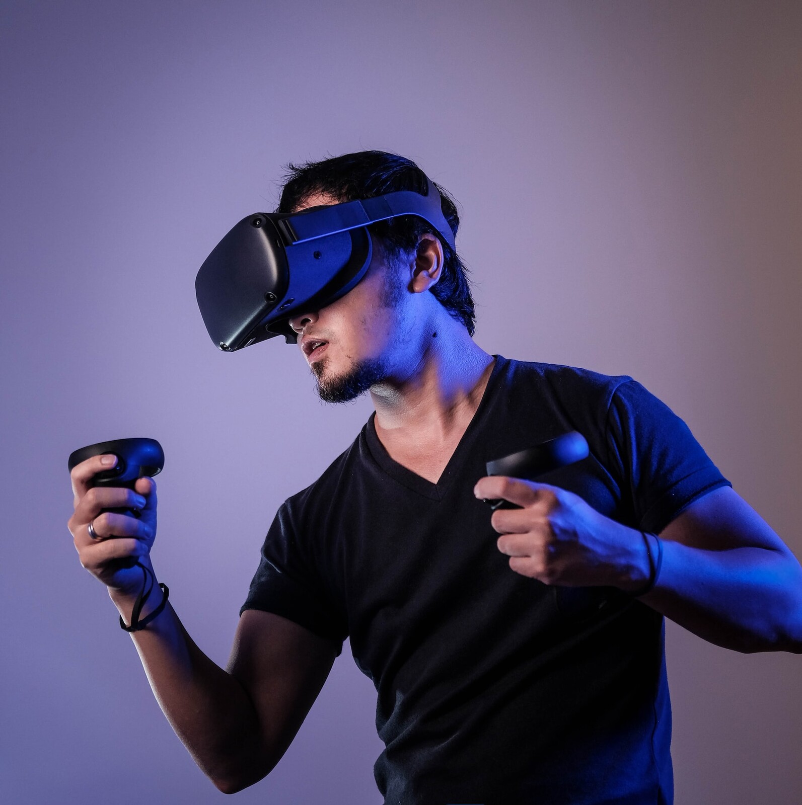 Concept image of Samsung's Moohan project showcasing a sleek XR headset in a digital augmented reality environment.