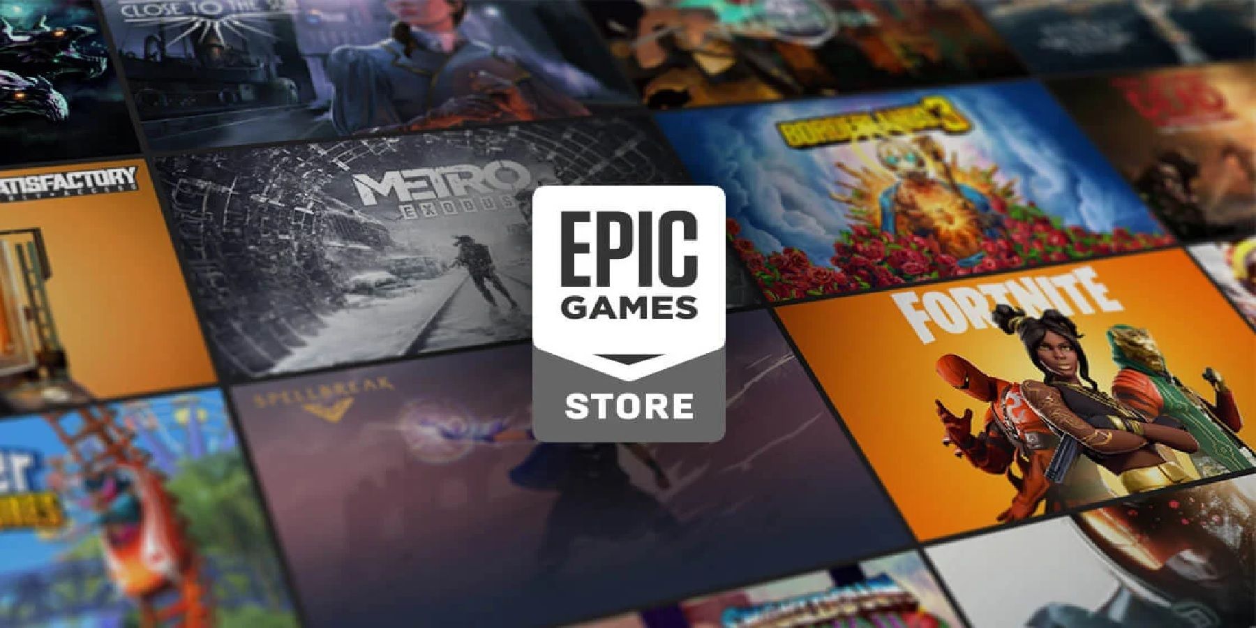 Digital artwork showcasing mobile games on Epic Games Store with vibrant characters and gaming elements.