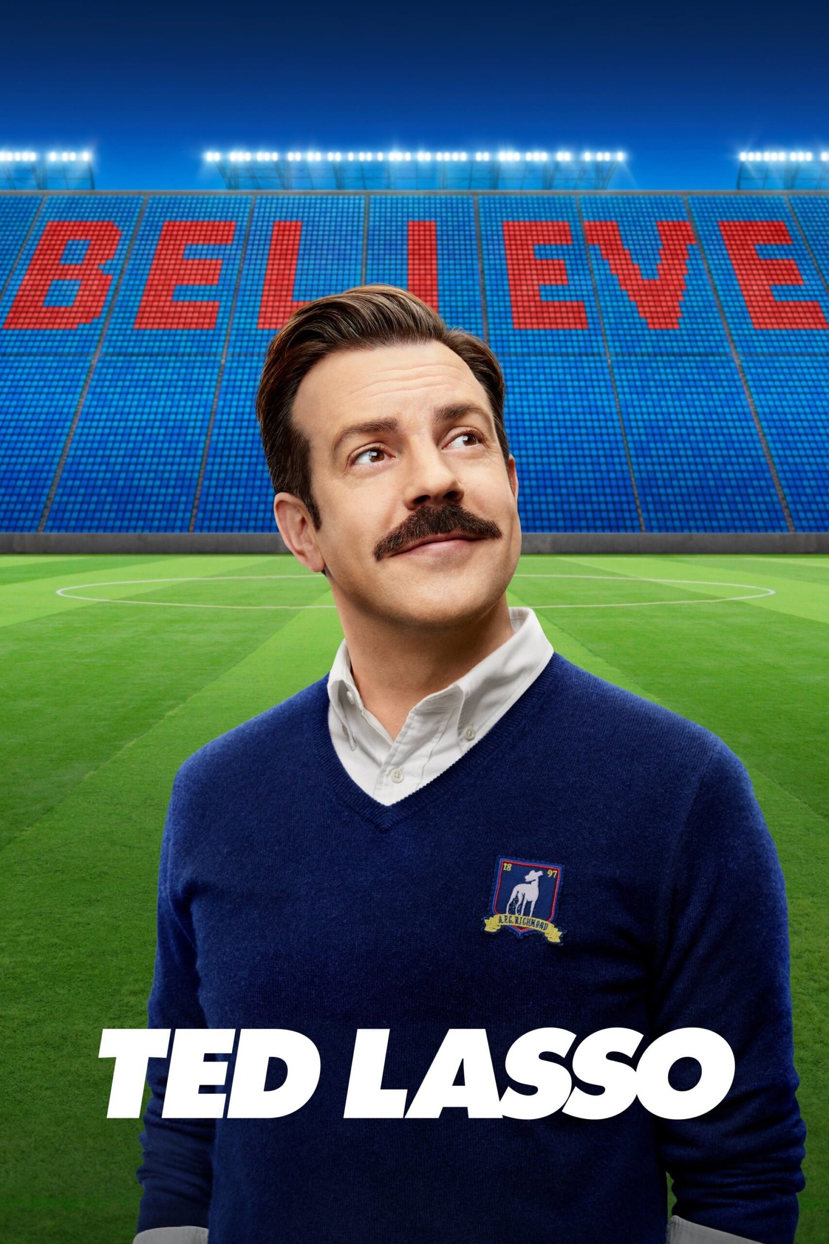 Digital artwork representing Ted Lasso Season 4 with vibrant colors and soccer elements.