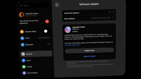 VisionOS 2.4 Beta Güncellemesi İle Yenilikler