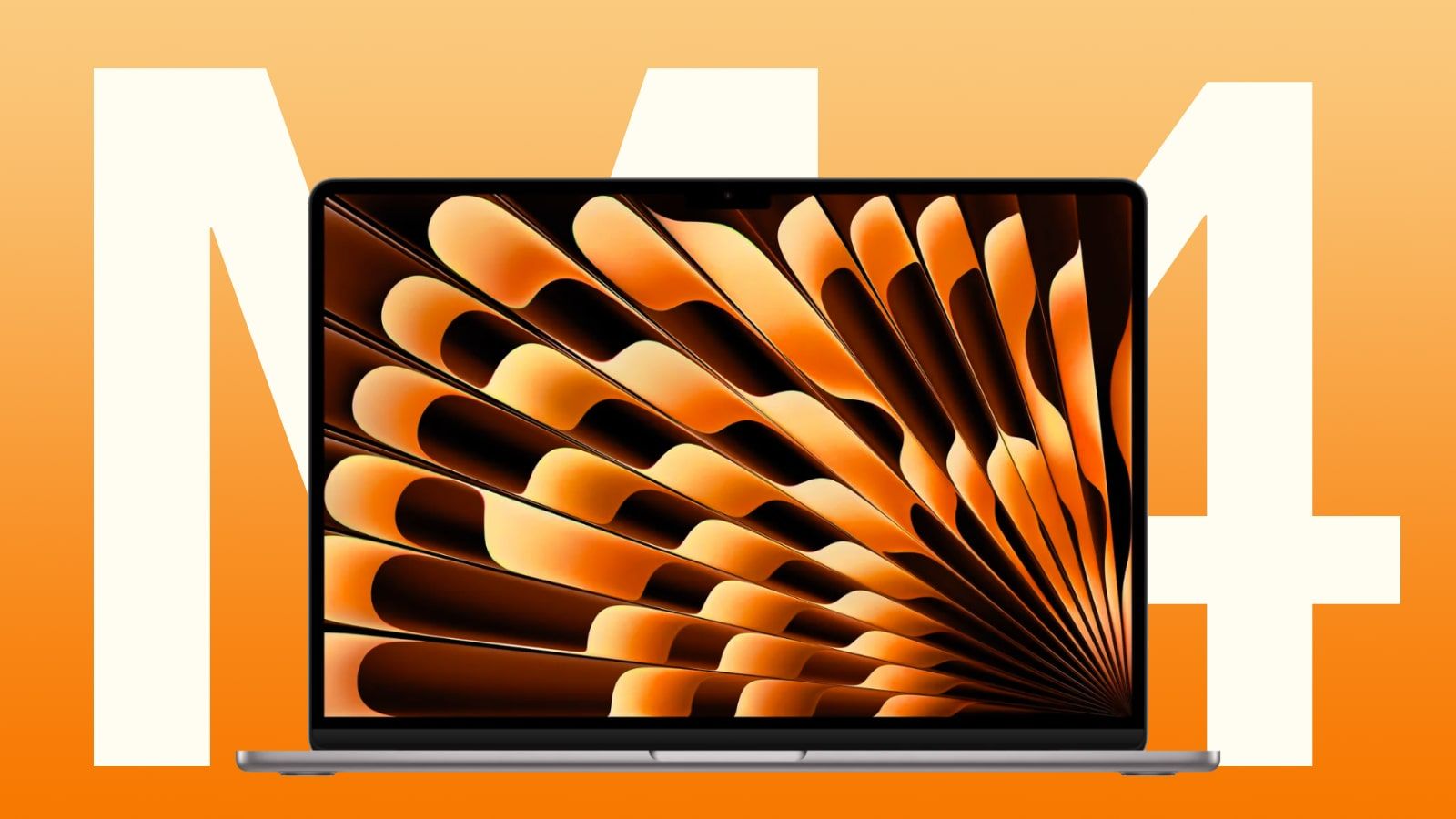 Illustration of the new M4 MacBook Air in a modern workspace, showcasing its sleek design and vibrant display.