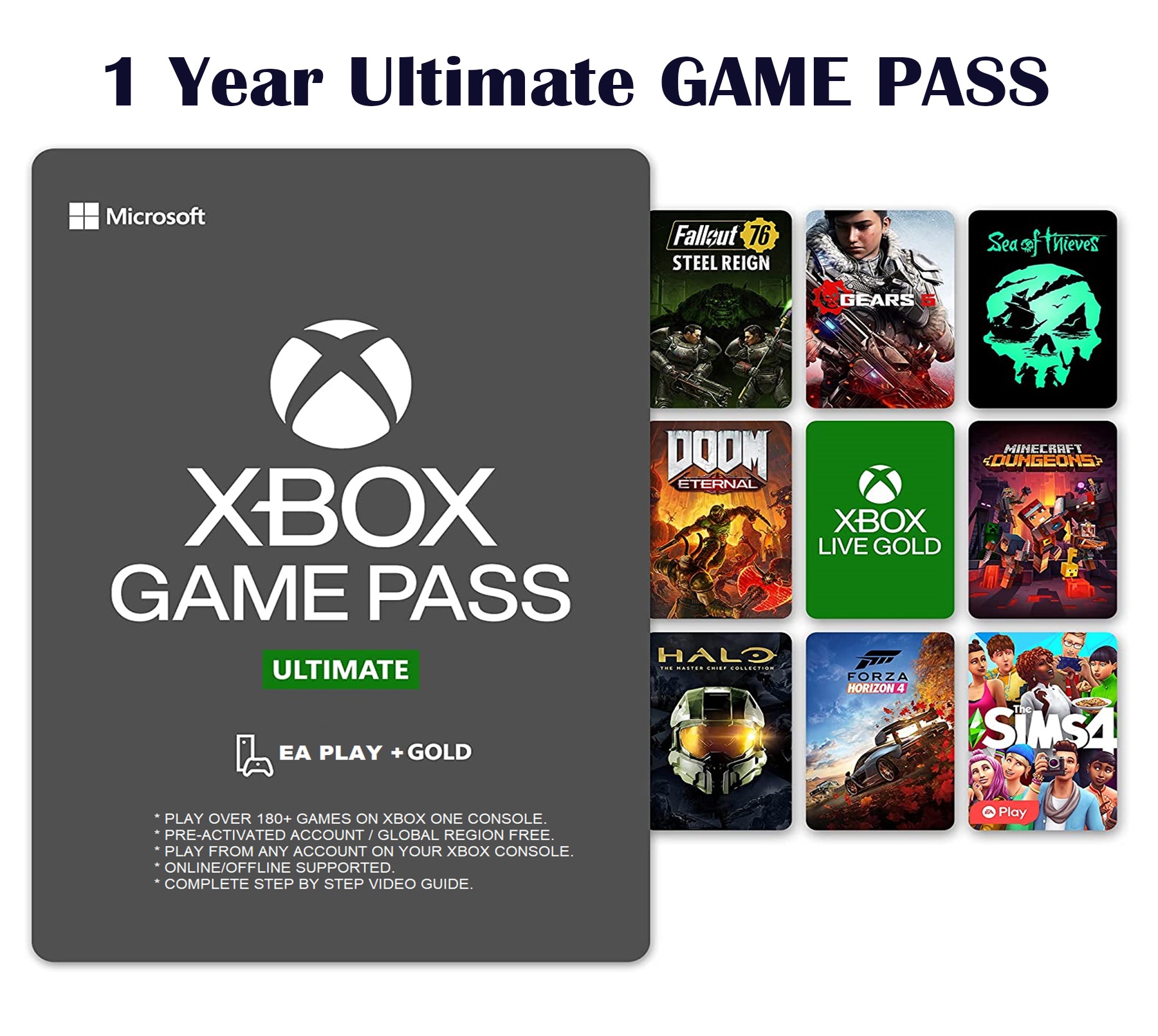 Modern digital collage representing Xbox Game Pass free weekend games, featuring controllers and game characters.