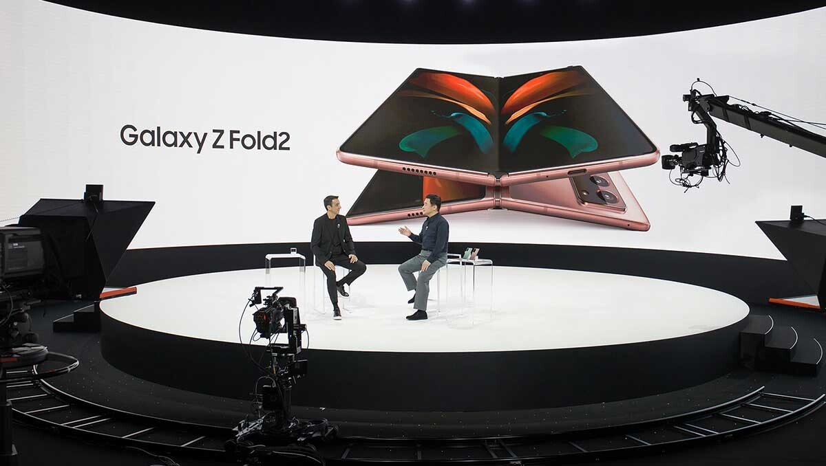 Futuristic representation of Samsung's Galaxy Unpacked 2025 event showcasing new technologies and devices.