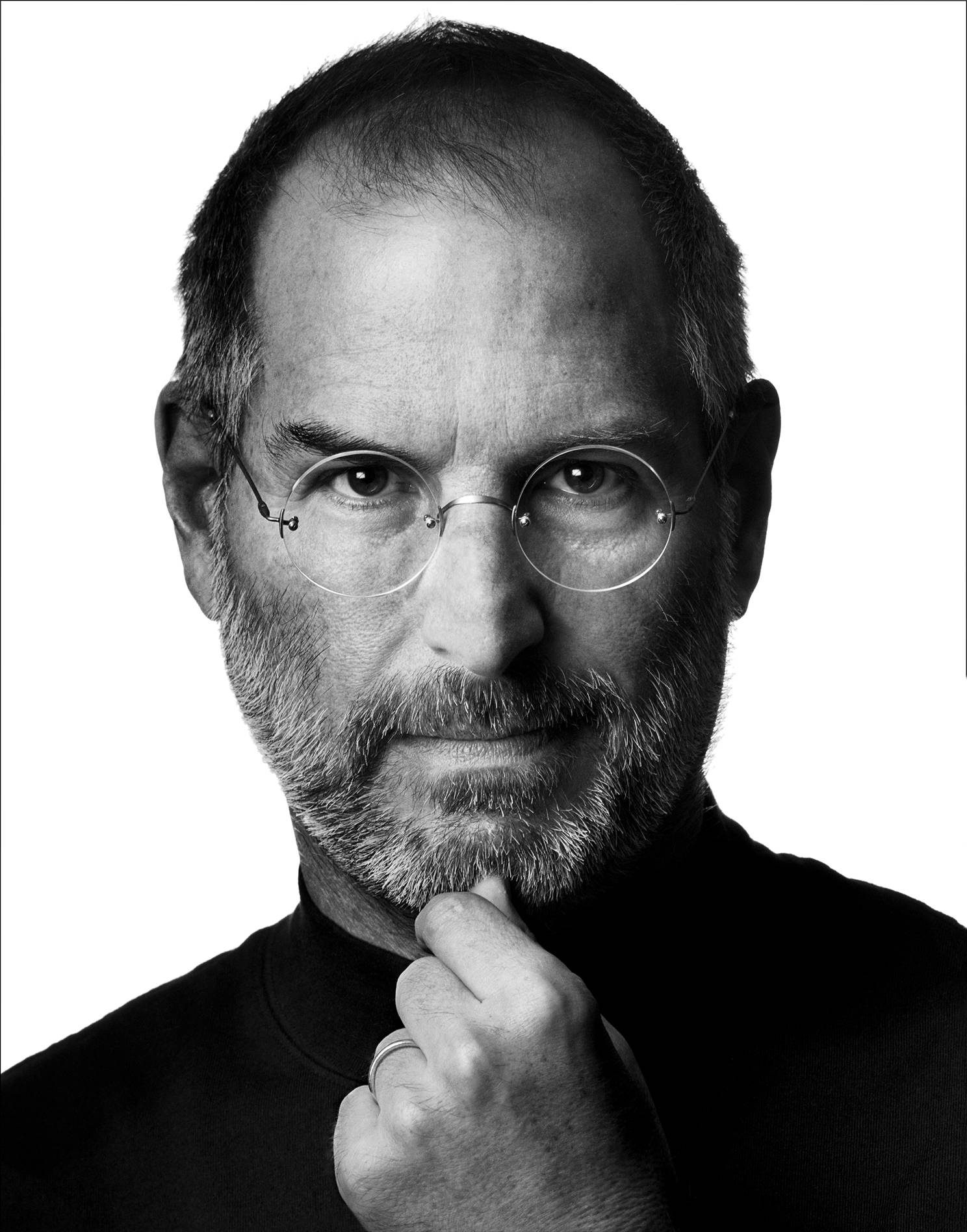 High-quality artistic representation of Steve Jobs as a technology visionary, showcasing creativity and innovation.