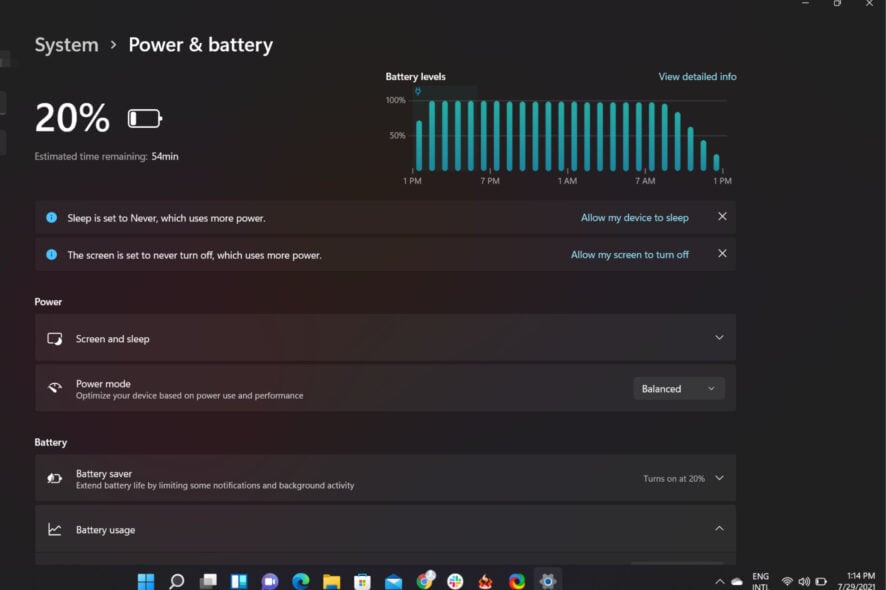 A modern digital illustration depicting Windows 11 battery consumption and monitoring applications, featuring a sleek laptop and vibrant technological elements.